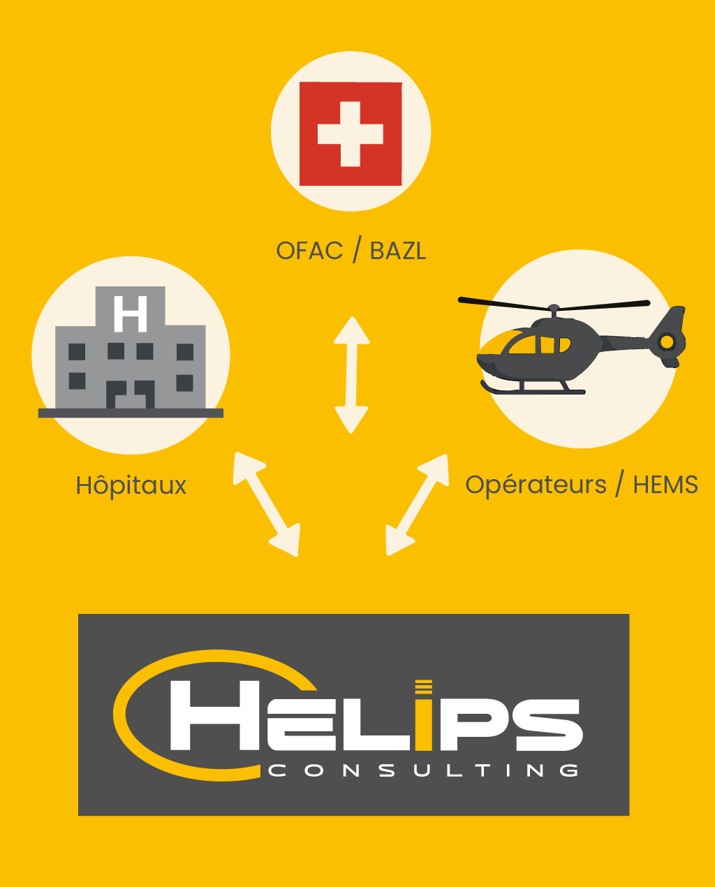 Helips Coordination entre les partenaires du sauvetage aérien